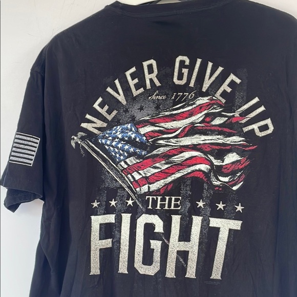 Buck Wear Men’s Never Give Up The Flight Black Tee XL - Picture 7 of 14